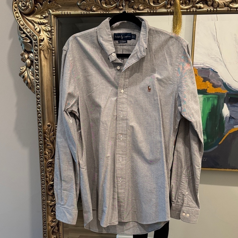 Ralph Lauren Gray Custom Fit Shirt